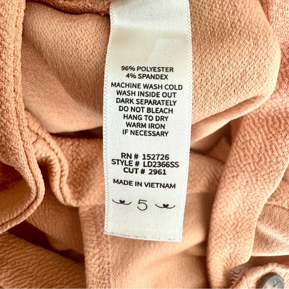 Heart and Arrow Rust Suspender Dress Girls 5 Ruffle Hem Textured Fall Outfit - Picture 9 of 9